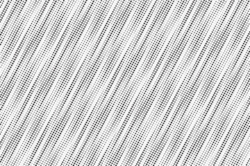 Fototapete - Stripes diagonal dots pattern. Diagonal, oblique, slanting dots lines, stripes geometric vector pattern. Abstract halftone texture and background.