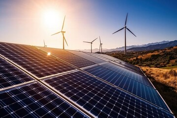 Harnessing renewable energy the integration of solar panels and wind turbines for a sustainable future