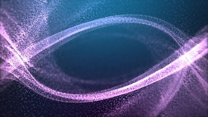 Wall Mural - abstract purple and blue glowing particles background.
