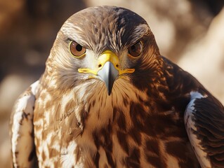 bird of prey close-up