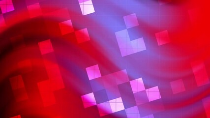 Wall Mural - Abstract red and purple geometric background with grid overlay.