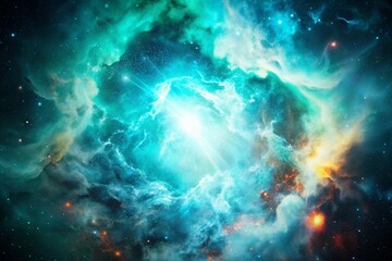 Wall Mural - sky space nebula clouds among star pigs