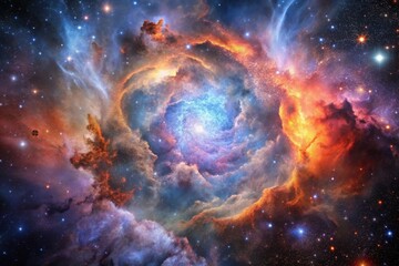 Wall Mural - colorful nebula clouds are made up of colorful clouds of interstellar gas.