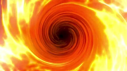 Wall Mural - Abstract fiery vortex with a black center.