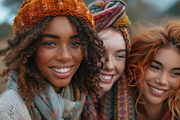 friends happy person group outdoors together friendship female fun cheerful smile young