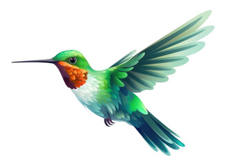 Wall Mural - PNG Hummingbird hummingbird cartoon animal.