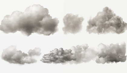 Wall Mural - abstract rainy gray cloud background