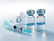 © DailyGood - Medical healthcare vaccine bottles background