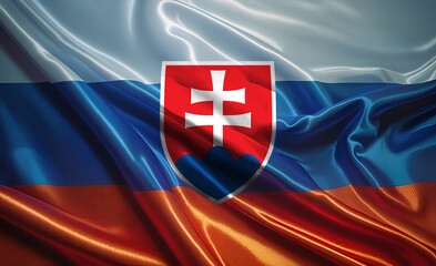 slovakian flag for national Day or Independence Day of slovakia