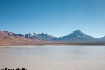 lake and mountains