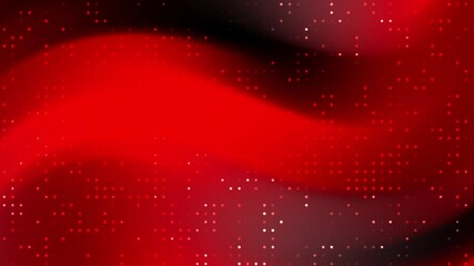 Wall Mural - Red bokeh abstract background with scattered dots.
