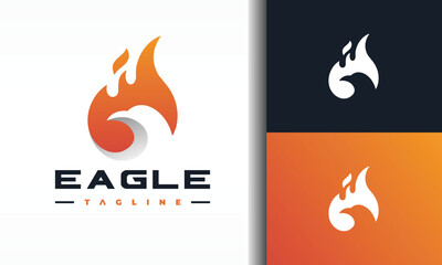 flaming fire bird logo