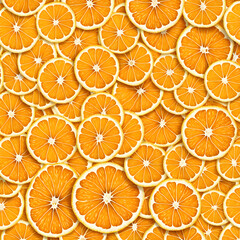 seamless pattern with oranges