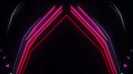 Wall Mural - Abstract background with a symmetrical pattern of pink and blue colors.