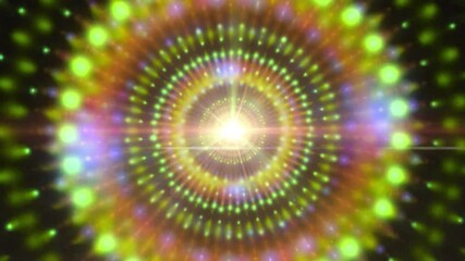 Wall Mural - abstract bright light and colorful circular pattern.