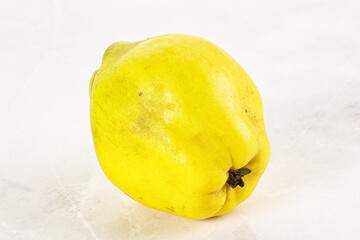 Ripe sweet organic quince fruit