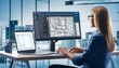 © l1gend - Engineer Doing 3D CAD Model Design On Computer
