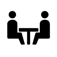 A Meeting Icon Representing Collaboration and Discussion