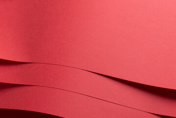 Poster - Paper texture background. Premium abstract surface with vibrant red shade, crimson and scarlet tones. Luxury structure, clean sheet, and elegant matte finish. Bold, minimalist