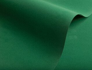 Aufkleber - Paper texture background. Premium designer sheet with deep emerald shade and curved layers. Elegant, modern structure with soft felt textile and flocked material. Chic monochrome
