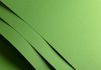 Aufkleber - Paper texture background. Premium sheet with curved, eco-friendly fibers and elegant structure. Monochrome design, vibrant green color, matte finish, and soft layers. Modern,