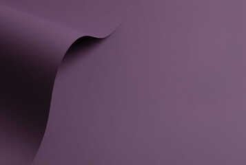 Aufkleber - Paper texture background. Premium, abstract surface with rich, deep purple and aubergine shades. Luxury, smooth matte sheet with elegant layers and curved, twisted structure.