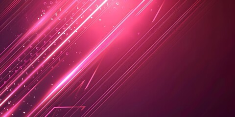 Dark pink abstract background with glowing arrow lines. Modern shiny blue geometric lines design. Technology futuristic concept. Horizontal banner template. Suit for cover, header, poster, banner, web