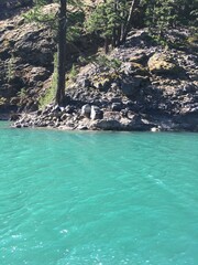 Green water, Lake Diablo, Washington