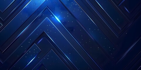 
Dark blue abstract background with glowing arrow lines. Modern shiny blue geometric lines design. Technology futuristic concept. Horizontal banner template. Suit for cover, header, poster, banner, we