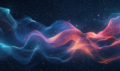 Digital background for tech, AI, data, audio, graphics, and more