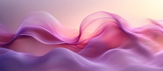 Wall Mural - abstract pink waves