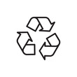 © Krupal - Reuse icon Simple thin outline