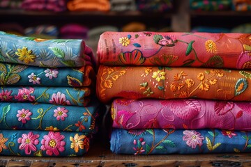 Enchanting Latin Fabric: A Magical Textile with Vibrant Colors and Patterns