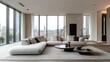 © Angel - Modern Living Room with City Views - Minimalist Interior Design