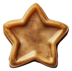 Wall Mural - PNG Seal Wax Stamp star dessert cookie food.