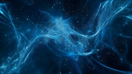 Abstract blue technology, business or science background. 