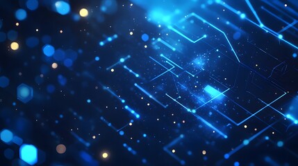 Abstract blue technology, business or science background. 