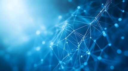 Abstract blue technology, business or science background. 