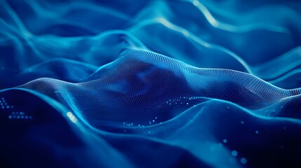 Abstract blue technology, business or science background. 