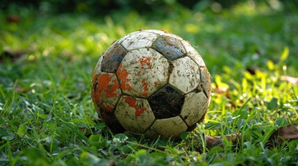 Green Field Goal: Soccer Ball on Lush Grass