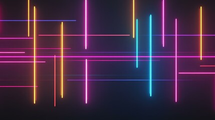 Dive into the vibrant world of neon patterns with this dynamic animation that fuses tech aesthetics and playful glitch effects.