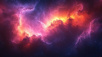 Wall Mural - stunning space inspired wallpaper featuring mesmerizing color gradient perfect as background for onl