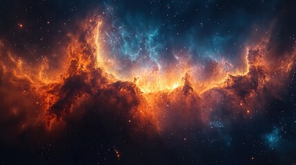 Wall Mural - stunning space inspired wallpaper featuring mesmerizing color gradient perfect as background for onl