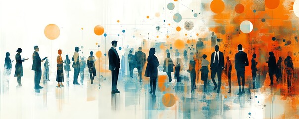 engaging illustration of human resources development holding training workshops, showcasing staff pr