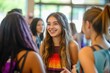© kitipol - A group of freshmen attending a campus welcome event, meeting new friends and getting involved in student organizations