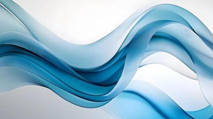 Translucent layers and abstract waves seamlessly blending into flowing curves