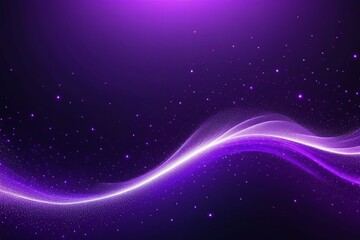 Purple sound waves, abstract background, horizontal composition