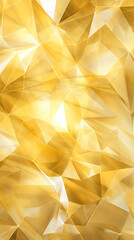 Poster - This wallpaper showcases a mesmerizing arrangement of golden polygons with light reflecting off their surfaces, creating a captivating and dynamic visual effect