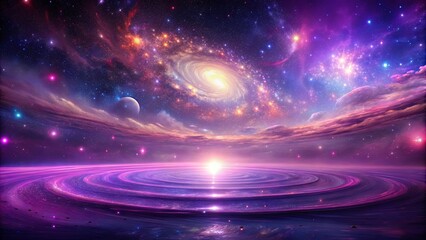 Wall Mural - Celestial Symphony A Cosmic Dance of Light and Color, Where Planets Align and Stars Twinkle in a Universe of Endless Wonder