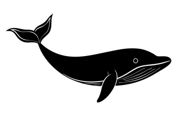 Whale | isolated vector silhouette illustration on white background